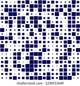 Modern Mosaic Texture with Squares of Different Scale. Modern Abstract Geometric Background
