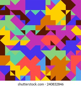 Modern mosaic triangle pattern.