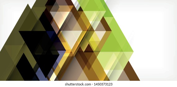 Moderner Mosaik-Dreieck-Template-Hintergrund, großartiges Design für jeden Zweck. Abstraktes geometrisches Design-Dreieck-Muster. Geometrisches Zeilenmuster. Abstrakte Textur.