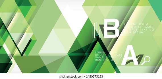 Modern mosaic triangle template background, great design for any purposes. Abstract geometric graphic design triangle pattern. Geometric line pattern. Abstract texture.
