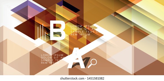 Modern mosaic triangle template background, great design for any purposes. Abstract geometric graphic design triangle pattern. Geometric line pattern. Abstract texture.