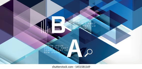 Modern mosaic triangle template background, great design for any purposes. Abstract geometric graphic design triangle pattern. Geometric line pattern. Abstract texture.