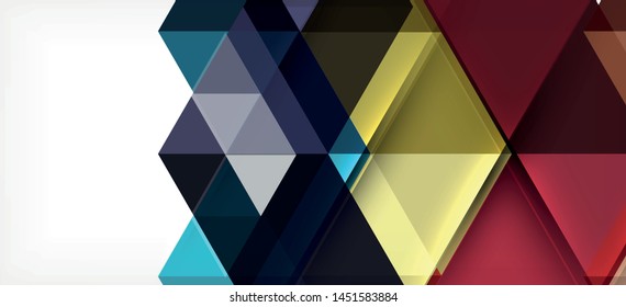 Modern mosaic triangle template background, great design for any purposes. Abstract geometric graphic design triangle pattern. Geometric line pattern. Abstract texture.