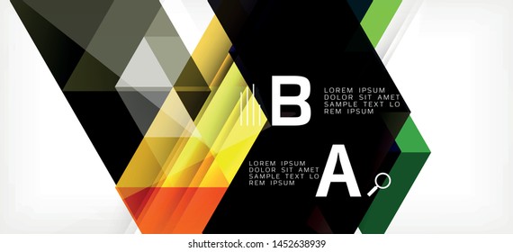 Modern mosaic triangle template background, great design for any purposes. Abstract geometric graphic design triangle pattern. Geometric line pattern. Abstract texture.