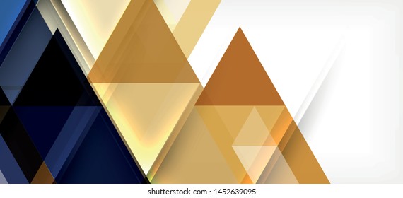 Fondo de plantilla de triángulo de mosaico moderno, gran diseño para cualquier propósito. Resumen del patrón de triángulo de diseño gráfico geométrico. Patrón de línea geométrica. Textura abstracta.