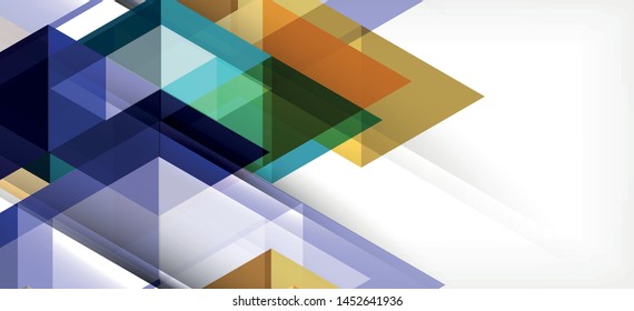 Fondo de plantilla de triángulo de mosaico moderno, gran diseño para cualquier propósito. Resumen del patrón de triángulo de diseño gráfico geométrico. Patrón de línea geométrica. Textura abstracta.