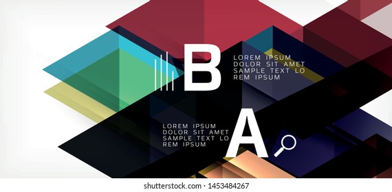 Modern mosaic triangle template background, great design for any purposes. Abstract geometric graphic design triangle pattern. Geometric line pattern. Abstract texture.