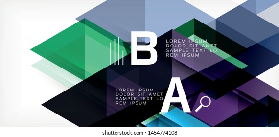 Modern mosaic triangle template background, great design for any purposes. Abstract geometric graphic design triangle pattern. Geometric line pattern. Abstract texture.