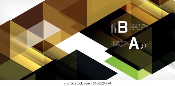 Moderner Mosaik-Dreieck-Template-Hintergrund, großartiges Design für jeden Zweck. Abstraktes geometrisches Design-Dreieck-Muster. Geometrisches Zeilenmuster. Abstrakte Textur.