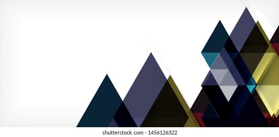 Modern mosaic triangle template background, great design for any purposes. Abstract geometric graphic design triangle pattern. Geometric line pattern. Abstract texture.