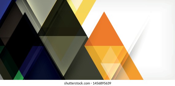 Fondo de plantilla de triángulo de mosaico moderno, gran diseño para cualquier propósito. Resumen del patrón de triángulo de diseño gráfico geométrico. Patrón de línea geométrica. Textura abstracta.