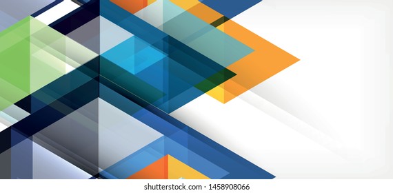 Fondo de plantilla de triángulo de mosaico moderno, gran diseño para cualquier propósito. Resumen del patrón de triángulo de diseño gráfico geométrico. Patrón de línea geométrica. Textura abstracta.