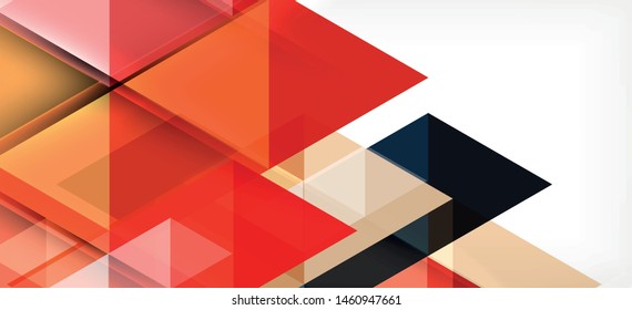 Fondo de plantilla de triángulo de mosaico moderno, gran diseño para cualquier propósito. Resumen del patrón de triángulo de diseño gráfico geométrico. Patrón de línea geométrica. Textura abstracta.