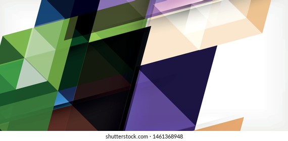 Moderner Mosaik-Dreieck-Template-Hintergrund, großartiges Design für jeden Zweck. Abstraktes geometrisches Design-Dreieck-Muster. Geometrisches Zeilenmuster. Abstrakte Textur.