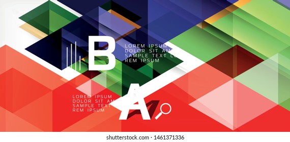 Modern mosaic triangle template background, great design for any purposes. Abstract geometric graphic design triangle pattern. Geometric line pattern. Abstract texture.