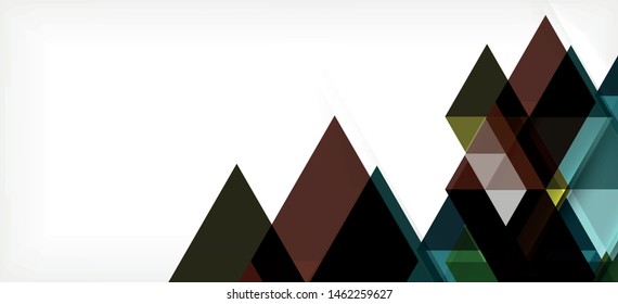 Moderner Mosaik-Dreieck-Template-Hintergrund, großartiges Design für jeden Zweck. Abstraktes geometrisches Design-Dreieck-Muster. Geometrisches Zeilenmuster. Abstrakte Textur.