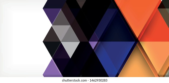 Modern mosaic triangle template background, great design for any purposes. Abstract geometric graphic design triangle pattern. Geometric line pattern. Abstract texture.