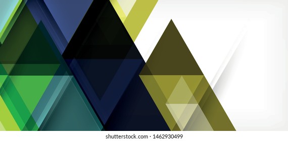 Fondo de plantilla de triángulo de mosaico moderno, gran diseño para cualquier propósito. Resumen del patrón de triángulo de diseño gráfico geométrico. Patrón de línea geométrica. Textura abstracta.