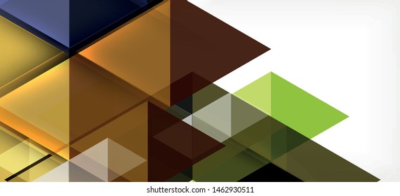 Fondo de plantilla de triángulo de mosaico moderno, gran diseño para cualquier propósito. Resumen del patrón de triángulo de diseño gráfico geométrico. Patrón de línea geométrica. Textura abstracta.