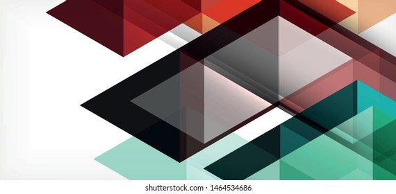 Fondo de plantilla de triángulo de mosaico moderno, gran diseño para cualquier propósito. Resumen del patrón de triángulo de diseño gráfico geométrico. Patrón de línea geométrica. Textura abstracta.