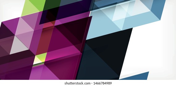 Fondo de plantilla de triángulo de mosaico moderno, gran diseño para cualquier propósito. Resumen del patrón de triángulo de diseño gráfico geométrico. Patrón de línea geométrica. Textura abstracta.