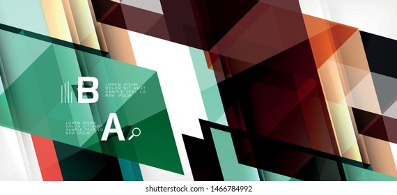 Fondo de plantilla de triángulo de mosaico moderno, gran diseño para cualquier propósito. Resumen del patrón de triángulo de diseño gráfico geométrico. Patrón de línea geométrica. Textura abstracta.