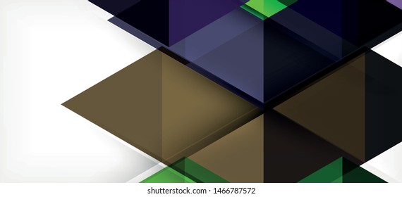 Fondo de plantilla de triángulo de mosaico moderno, gran diseño para cualquier propósito. Resumen del patrón de triángulo de diseño gráfico geométrico. Patrón de línea geométrica. Textura abstracta.