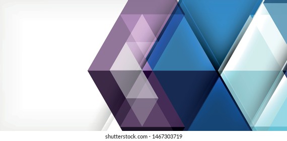 Moderner Mosaik-Dreieck-Template-Hintergrund, großartiges Design für jeden Zweck. Abstraktes geometrisches Design-Dreieck-Muster. Geometrisches Zeilenmuster. Abstrakte Textur.