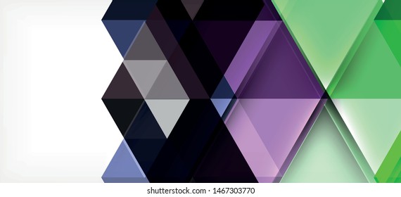 Fundo de modelo de triângulo de mosaico moderno, grande design para qualquer propósito. Padrão de triângulo de design geométrico abstrato. Padrão de linha geométrica. Textura abstrata.