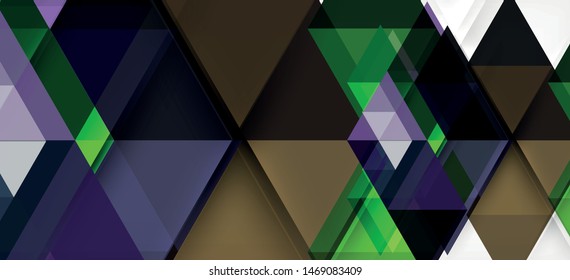 Modern mosaic triangle template background, great design for any purposes. Abstract geometric graphic design triangle pattern. Geometric line pattern. Abstract texture.