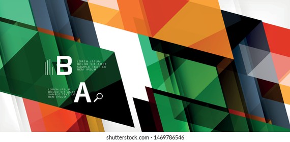 Modern mosaic triangle template background, great design for any purposes. Abstract geometric graphic design triangle pattern. Geometric line pattern. Abstract texture.
