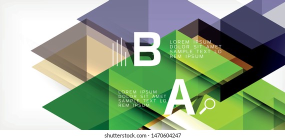 Fondo de plantilla de triángulo de mosaico moderno, gran diseño para cualquier propósito. Resumen del patrón de triángulo de diseño gráfico geométrico. Patrón de línea geométrica. Textura abstracta.
