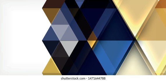 Fondo de plantilla de triángulo de mosaico moderno, gran diseño para cualquier propósito. Resumen del patrón de triángulo de diseño gráfico geométrico. Patrón de línea geométrica. Textura abstracta.