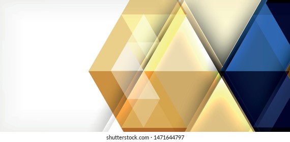 Fondo de plantilla de triángulo de mosaico moderno, gran diseño para cualquier propósito. Resumen del patrón de triángulo de diseño gráfico geométrico. Patrón de línea geométrica. Textura abstracta.