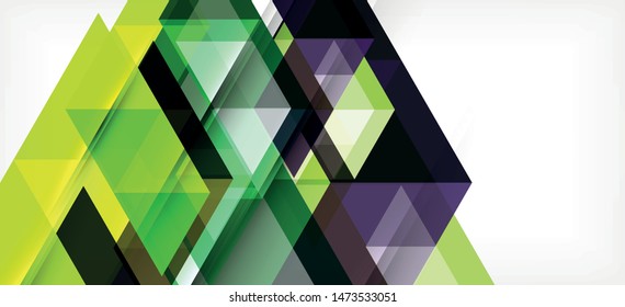 Fondo de plantilla de triángulo de mosaico moderno, gran diseño para cualquier propósito. Resumen del patrón de triángulo de diseño gráfico geométrico. Patrón de línea geométrica. Textura abstracta.