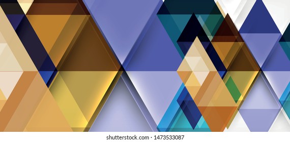 Modern mosaic triangle template background, great design for any purposes. Abstract geometric graphic design triangle pattern. Geometric line pattern. Abstract texture.