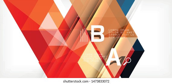 Modern mosaic triangle template background, great design for any purposes. Abstract geometric graphic design triangle pattern. Geometric line pattern. Abstract texture.