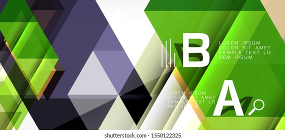 Fondo de plantilla de triángulo de mosaico moderno, gran diseño para cualquier propósito. Resumen del patrón de triángulo de diseño gráfico geométrico. Patrón de línea geométrica. Textura abstracta.
