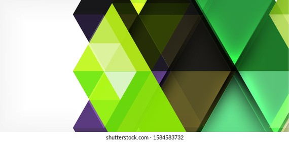 Fondo de plantilla de triángulo de mosaico moderno, gran diseño para cualquier propósito. Resumen del patrón de triángulo de diseño gráfico geométrico. Patrón de línea geométrica. Textura abstracta.
