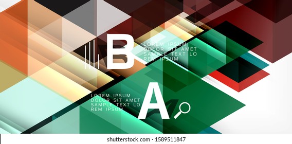 Modern mosaic triangle template background, great design for any purposes. Abstract geometric graphic design triangle pattern. Geometric line pattern. Abstract texture.