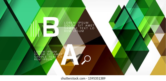 Modern mosaic triangle template background, great design for any purposes. Abstract geometric graphic design triangle pattern. Geometric line pattern. Abstract texture.