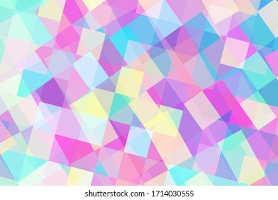 Modern mosaic vector background. Color squares overlay abstraction. Trendy abstract design for cover. Modern technology wallpaper. Colorful banner template. Color block ornament. Digital texture
