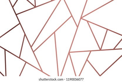 Modern mosaic wallpaper in rose gold and white