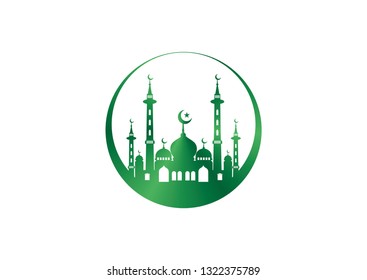 modern mosque design. mosque icon
