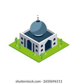 Mezquita moderna con diseño de cúpula