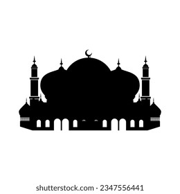 Modern mosque icon vector element