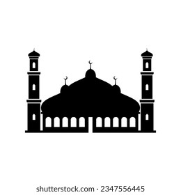 Modern mosque icon vector element