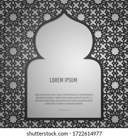 Modern mosque ornament background template for greeting card, ramadan, ied al fitr, ied al adha, and islamic events