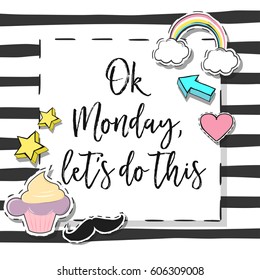 modern motivational quote, illustration in vector format