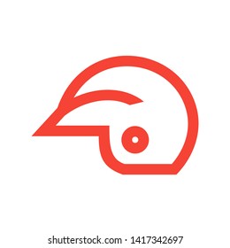 Modern motorcycle helmet icon for web & mobile - Vector